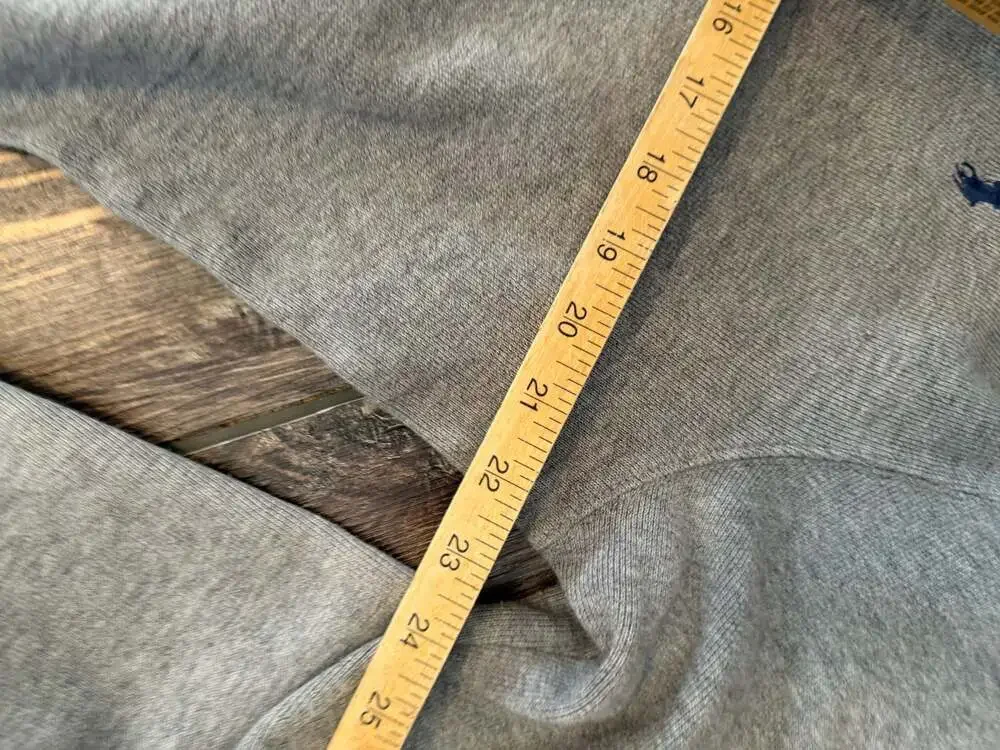 Polo Ralph Lauren Men's Gray 1/4 Quarter Zip Mock Neck Cotton Pullover Sweater M